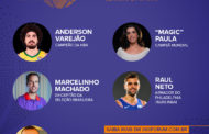 'Fórum 360 Live' vai debater o cenário e o futuro do basquete com Paula, Marcelinho, Raulzinho e Varejão