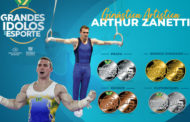 Arthur Zanetti, campeão olímpico e mundial, é homenageado na coleção 'Grandes Ídolos do Esporte'