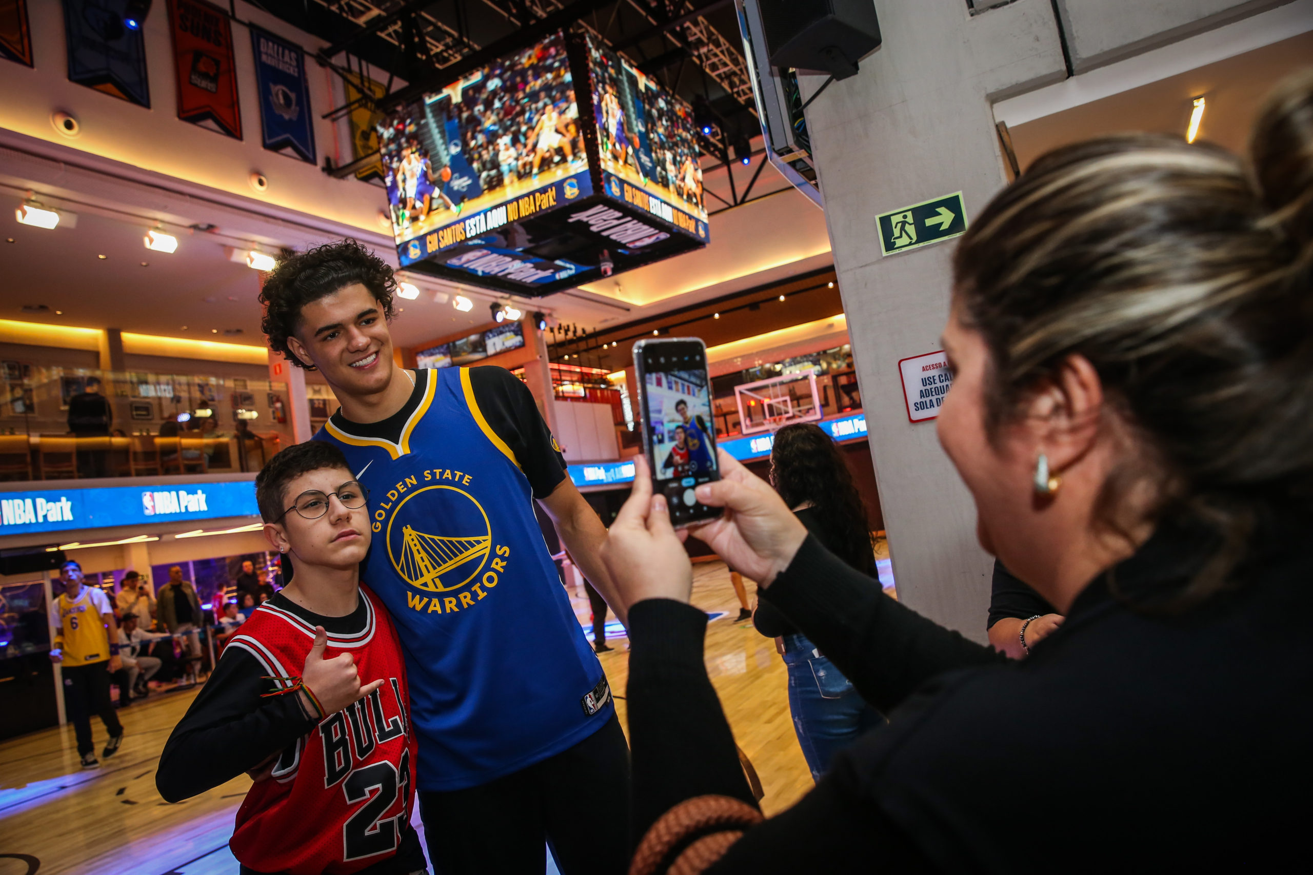 Gui Santos fez a festa dos fãs em dia de NBA Park lotado: 'Foi um dia muito especial!'