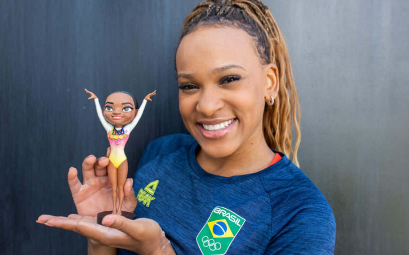 Memorabília do Esporte lança série limitada de miniaturas de Rebeca Andrade
