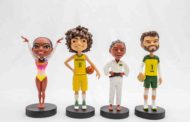 Memorabília do Esporte lança estátuas Mini Idol de Bruninho, Rafaela Silva e Anderson Varejão