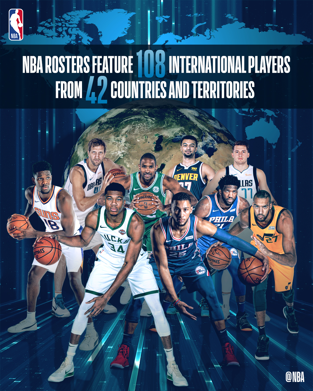 NBA terá recorde de jogadores estrangeiros na temporada