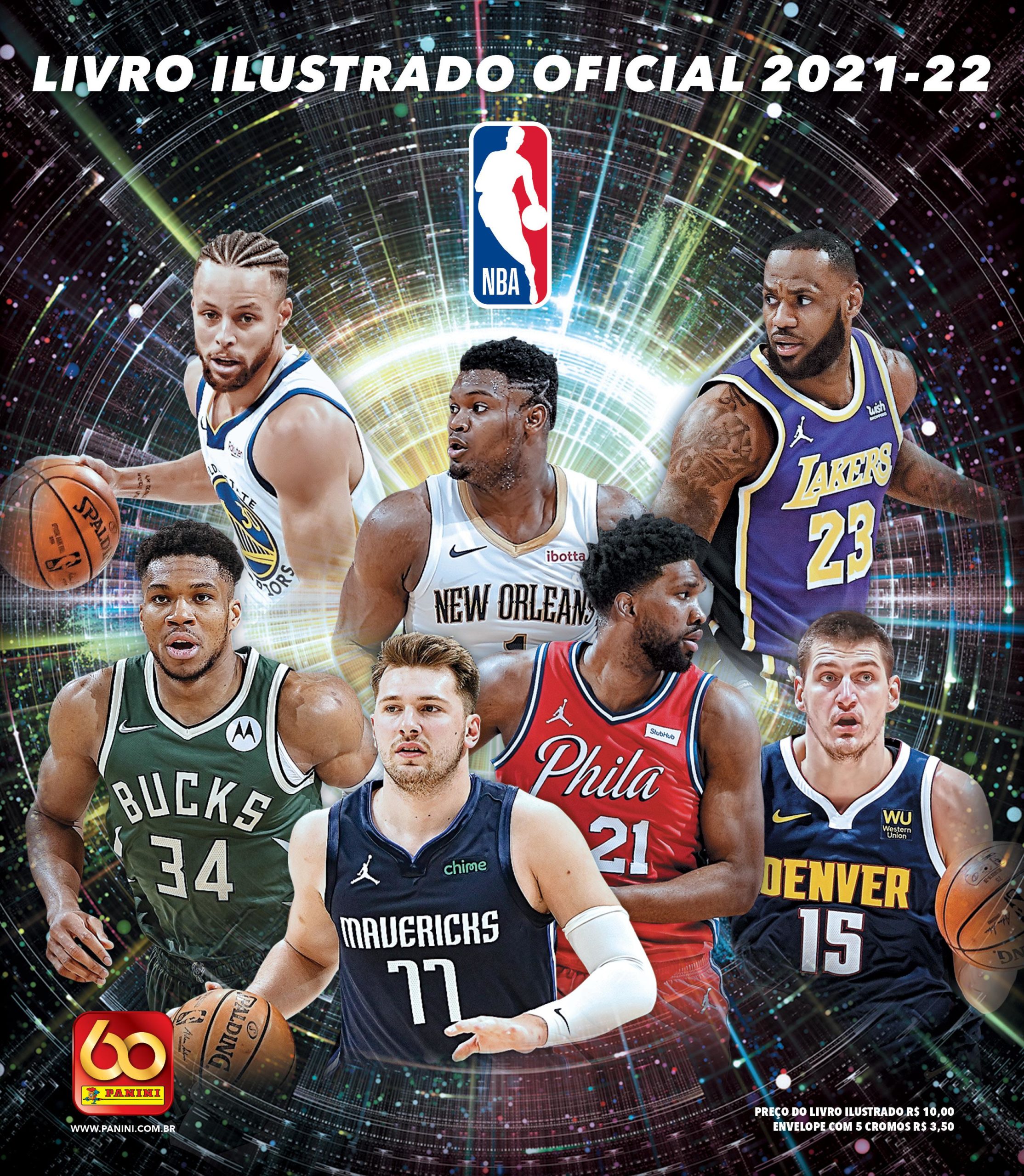 NBA e Panini lançam álbum de figurinhas oficial da temporada 2021-2022